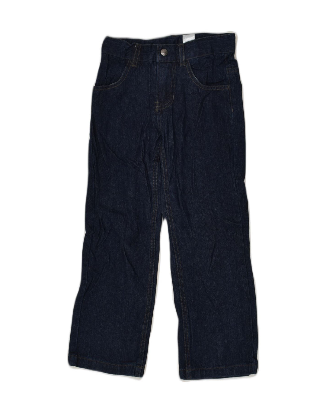 NAUTICA Girls Wide Leg Jeans 5-6 Years W24 L20  Navy Blue Cotton | Vintage Nautica | Thrift | Second-Hand Nautica | Used Clothing | Messina Hembry 
