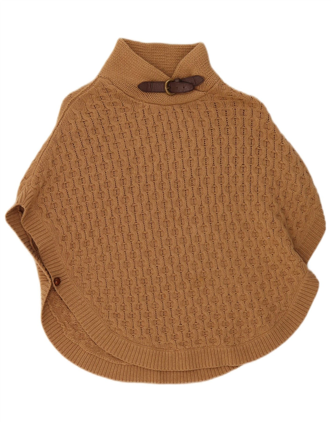 Джемпер-пончо Massimo Dutti для девочек 12-13 лет, коричневая шерсть