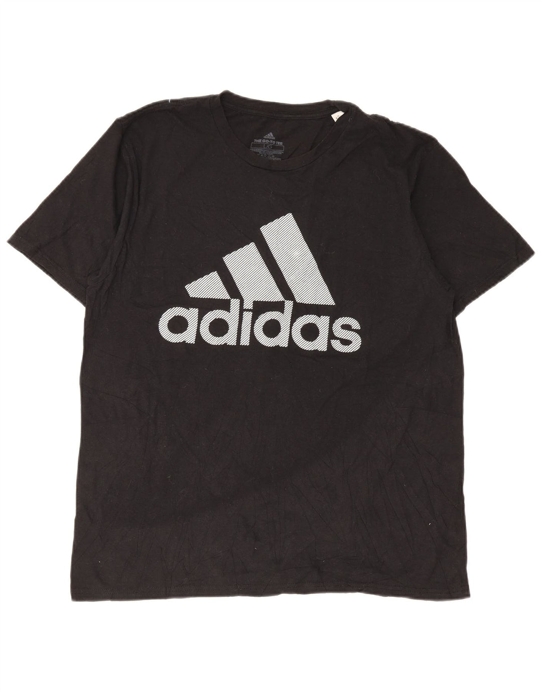 Мужская футболка с рисунком Adidas, большая черная