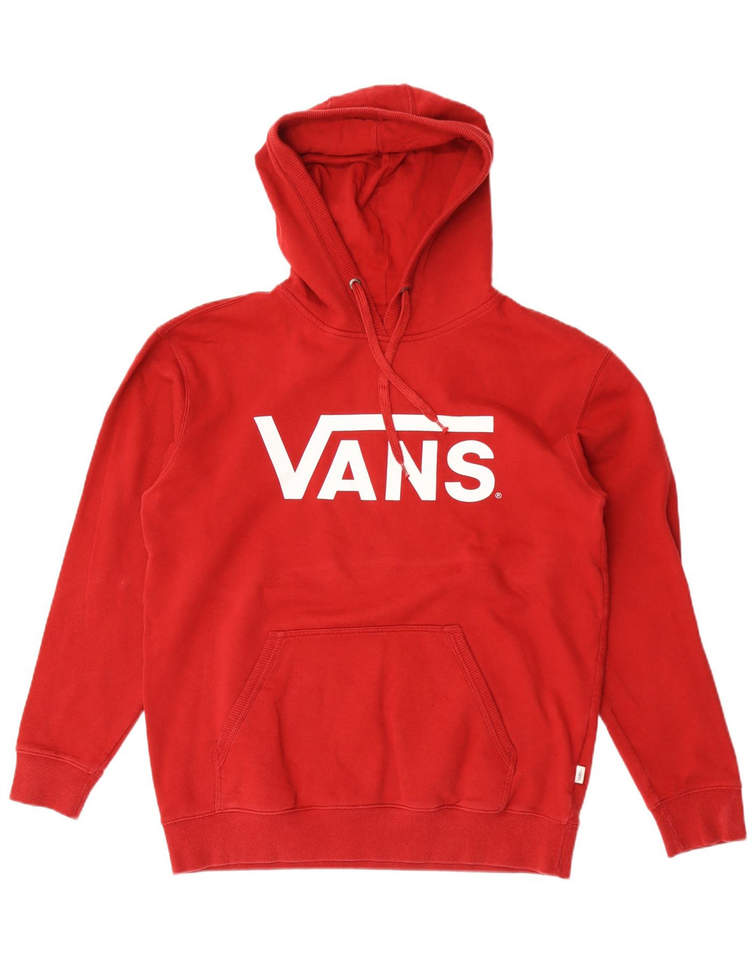 Мужской джемпер с капюшоном Vans, большой красный, хлопковый