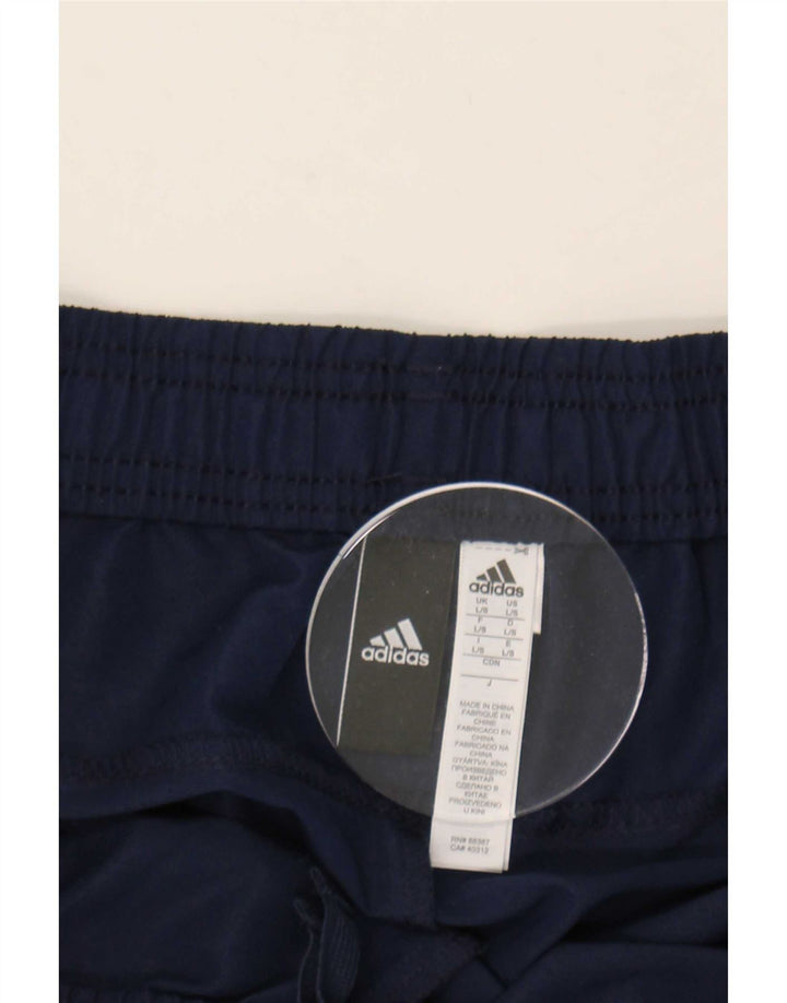 Мужские спортивные брюки Adidas с графическим рисунком, большие темно-синие полиэстеровые брюки