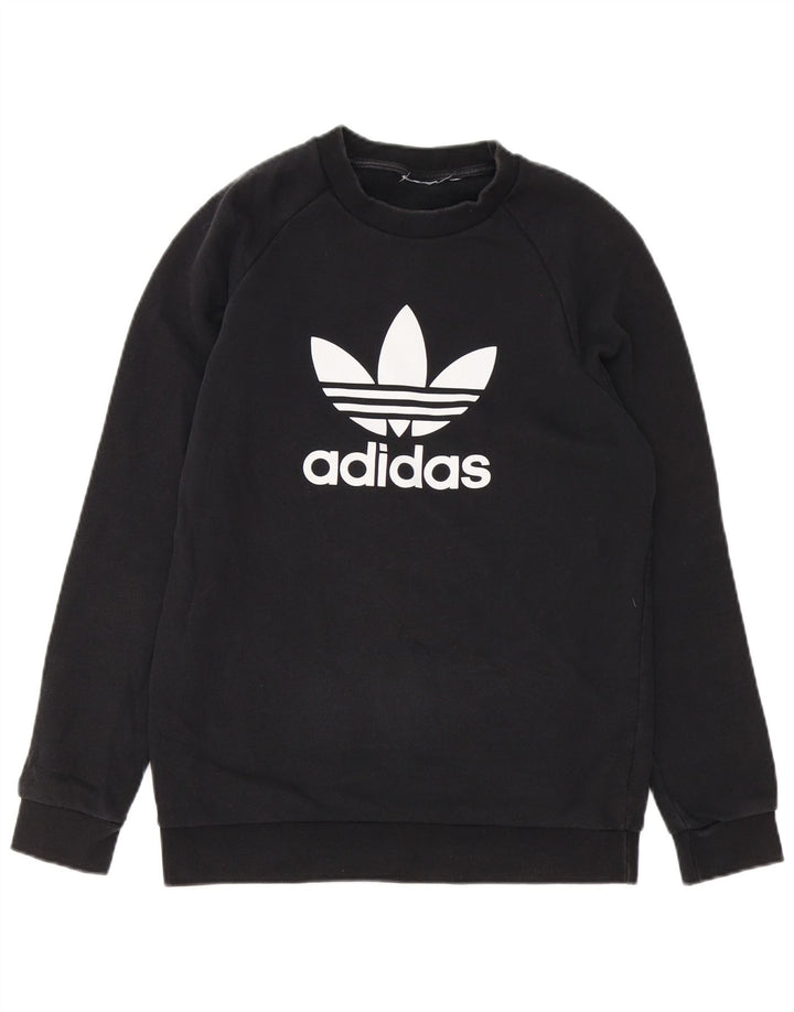 Мужской свитшот Adidas с графическим рисунком, маленький черный