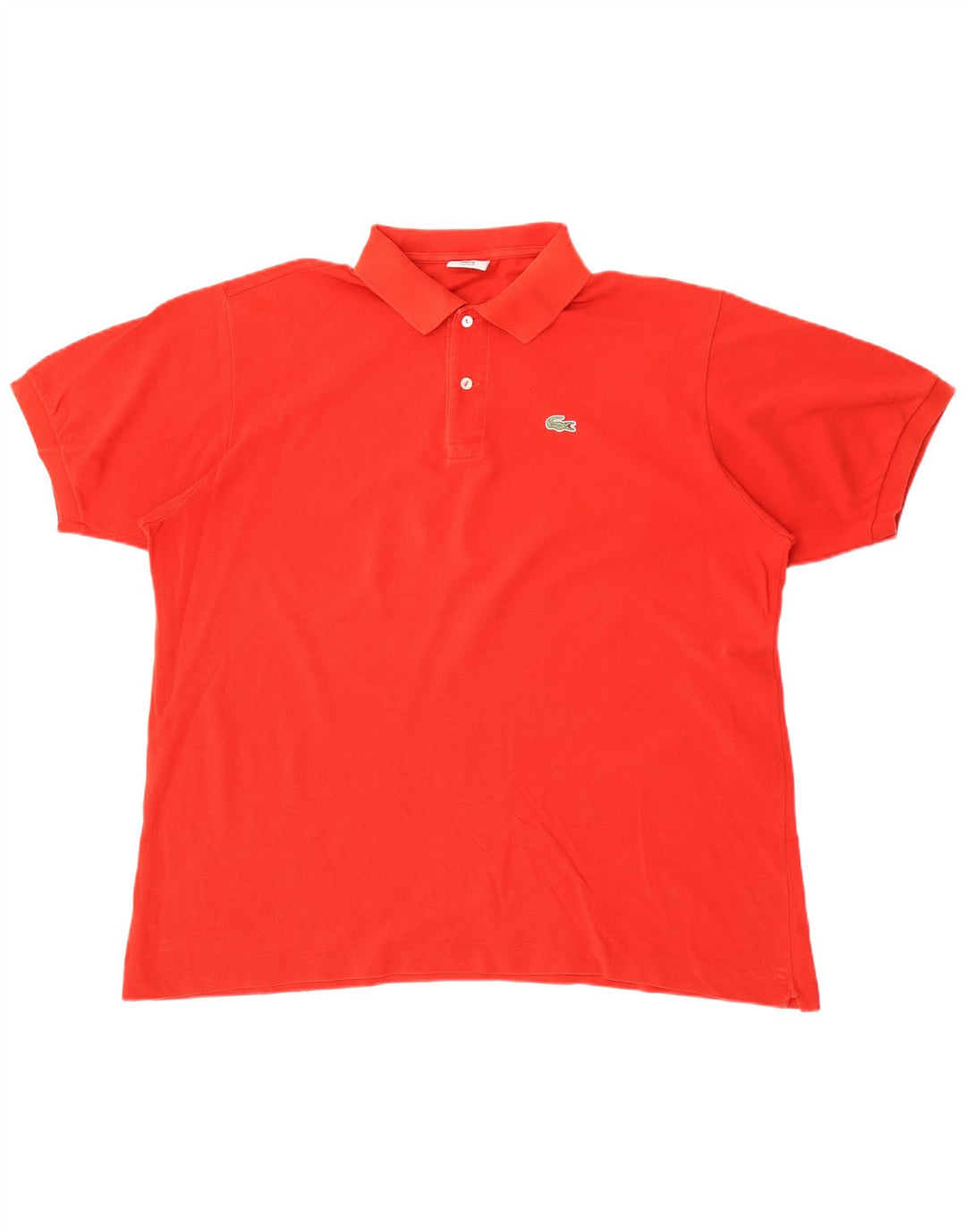 Мужская рубашка-поло Lacoste, размер 7, 2XL, красный хлопок