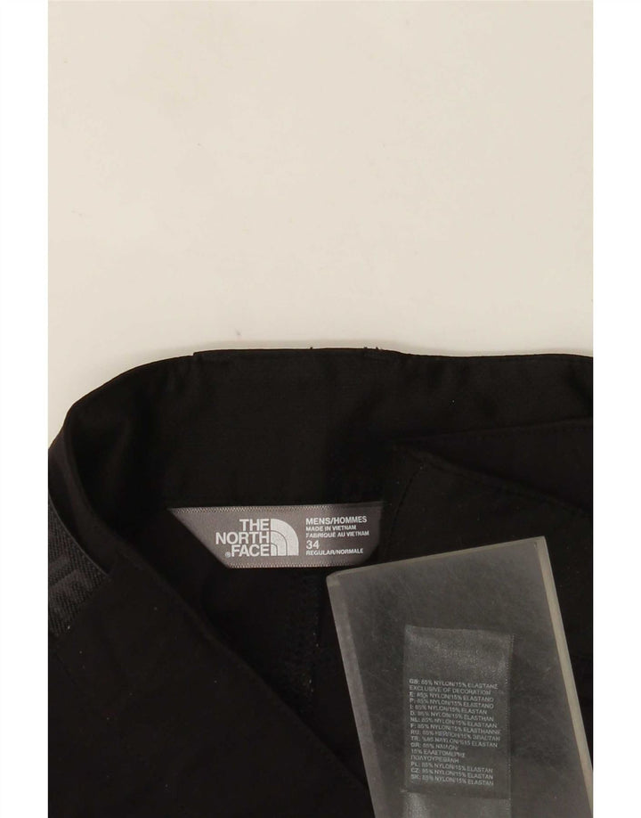 Мужские шорты карго с рисунком The North Face W34, большие черные нейлоновые