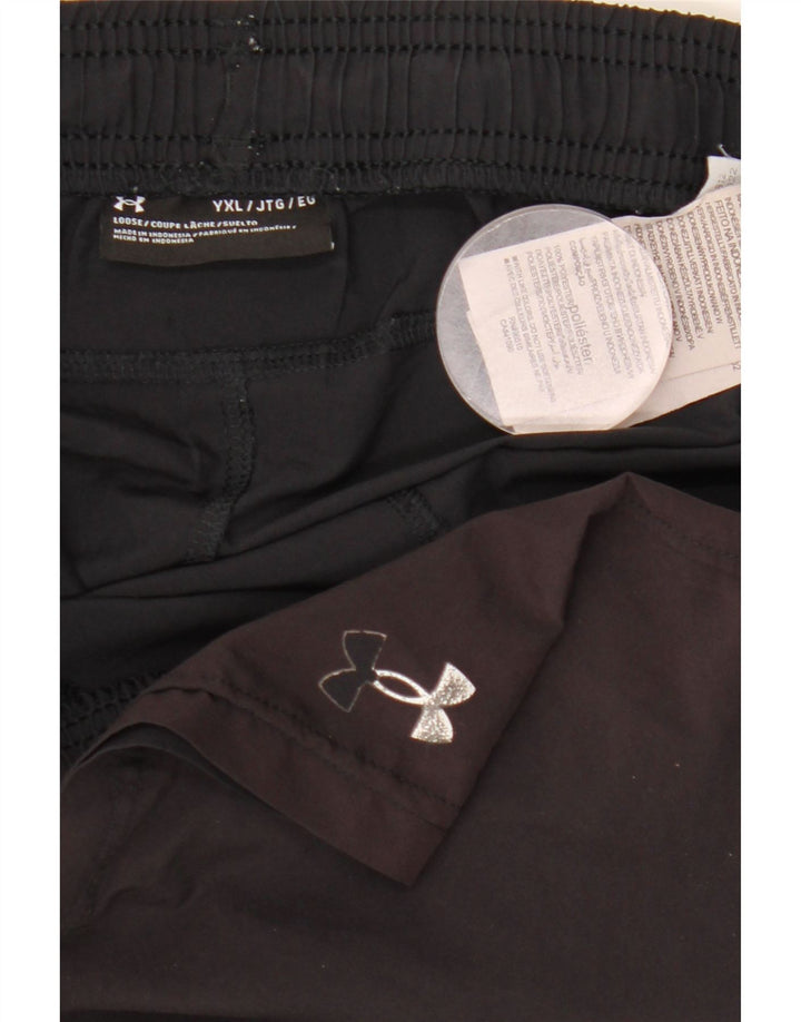 Спортивные шорты Under Armour для мальчиков 13–14 лет, XL, черный полиэстер