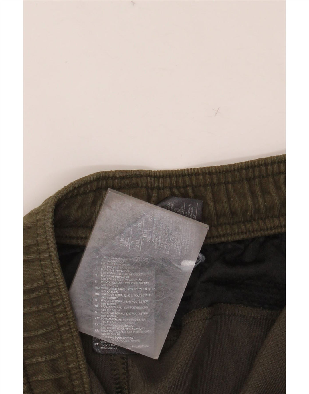 Мужские спортивные брюки ADIDAS Джоггеры 2XL Хаки Полиэстер с цветными блоками