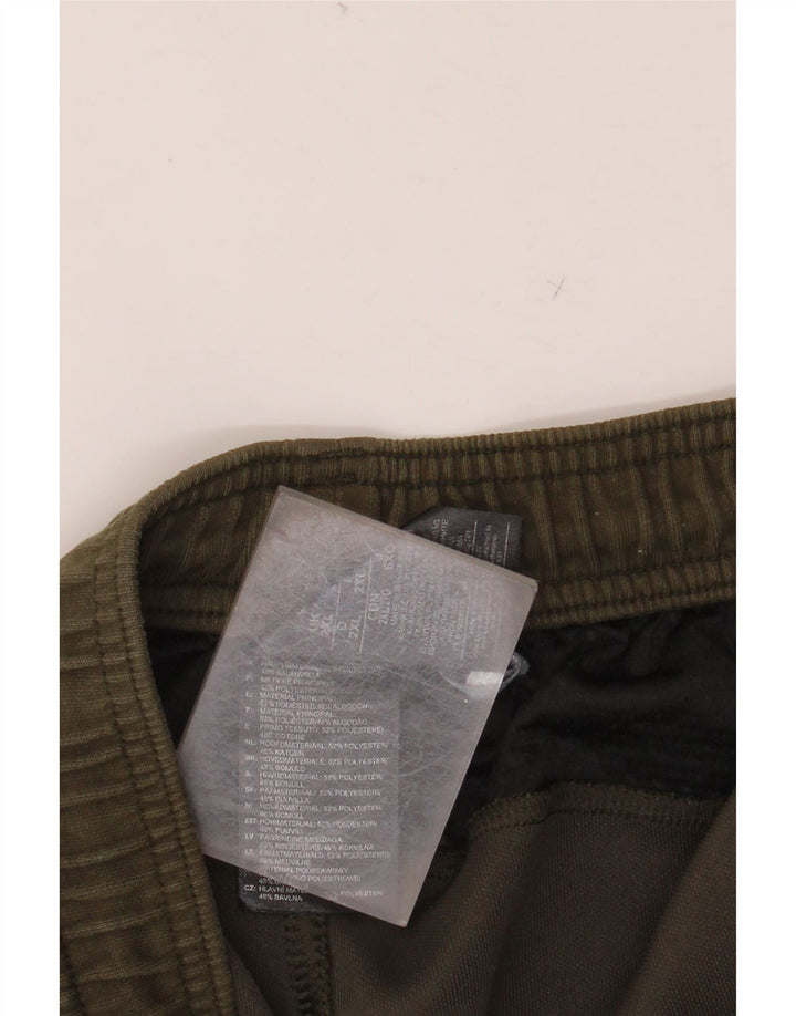 Мужские спортивные брюки ADIDAS Джоггеры 2XL Хаки Полиэстер с цветными блоками