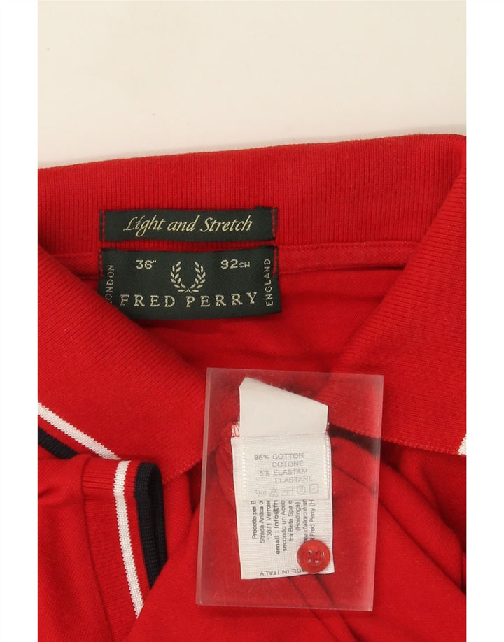Мужская рубашка-поло Fred Perry, маленькая красная, хлопок