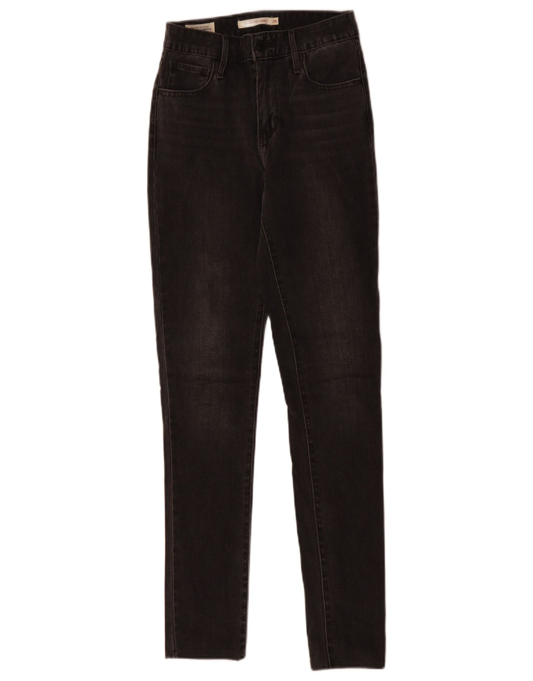 Женские джинсы скинни LEVI'S 721 с высокой посадкой W26 L30 Серые хлопковые