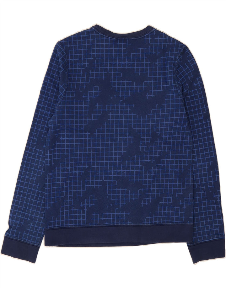 NIKE Boys Sweatshirt Jumper 10-11 Years Medium Navy Blue Camouflage Cotton Vintage Nike and Second-Hand Nike from Messina Hembry 