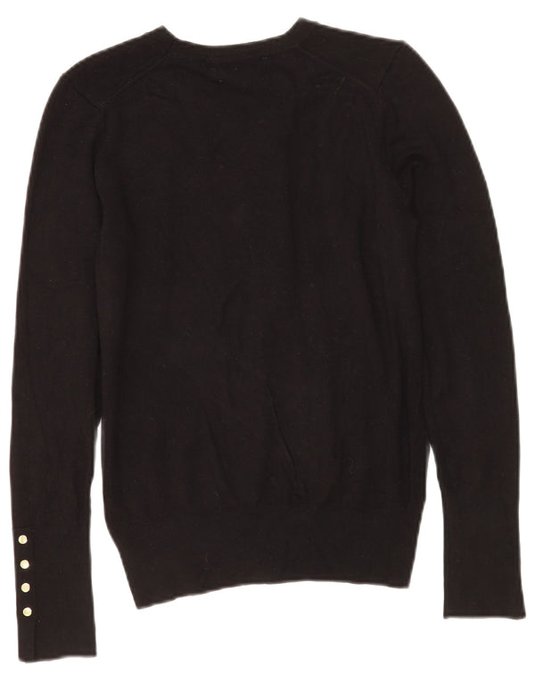 Женский джемпер с круглым вырезом Zara UK 12, средний черный