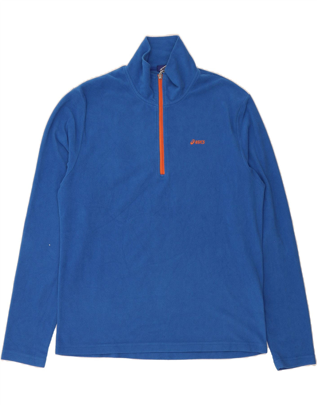 ASICS Womens Zip Neck Fleece Jumper UK 20 2XL Blue Polyester Vintage Asics and Second-Hand Asics from Messina Hembry 