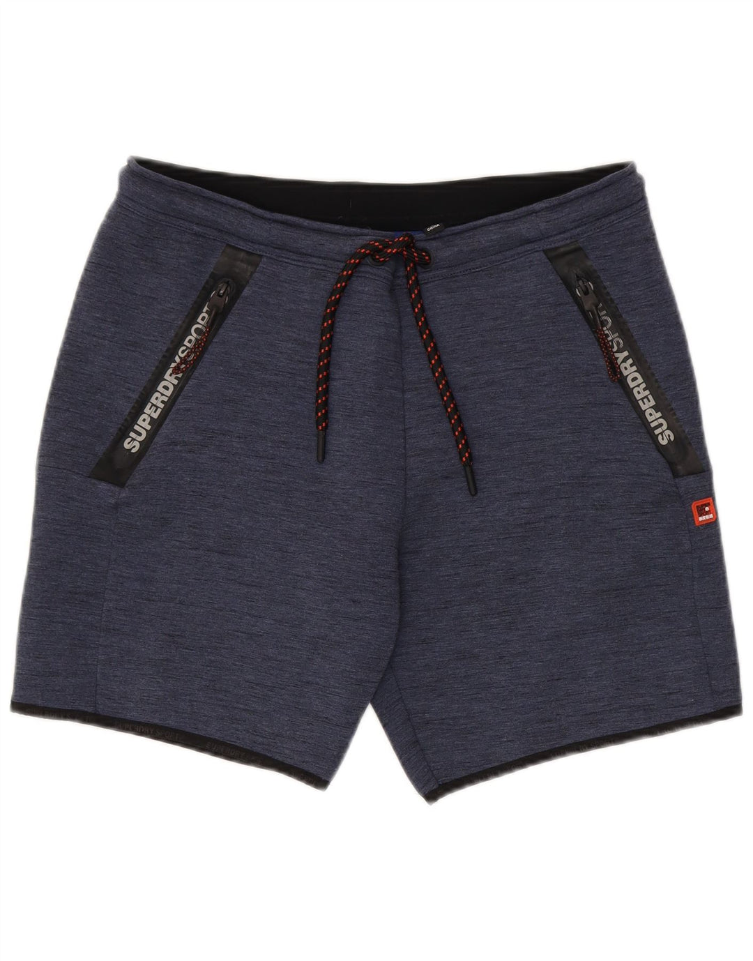 Мужские спортивные шорты Superdry, большие темно-синие, полиэстер