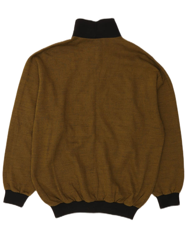 VINTAGE Мужской кардиган с графическим рисунком, большой цвет хаки, цветные блоки