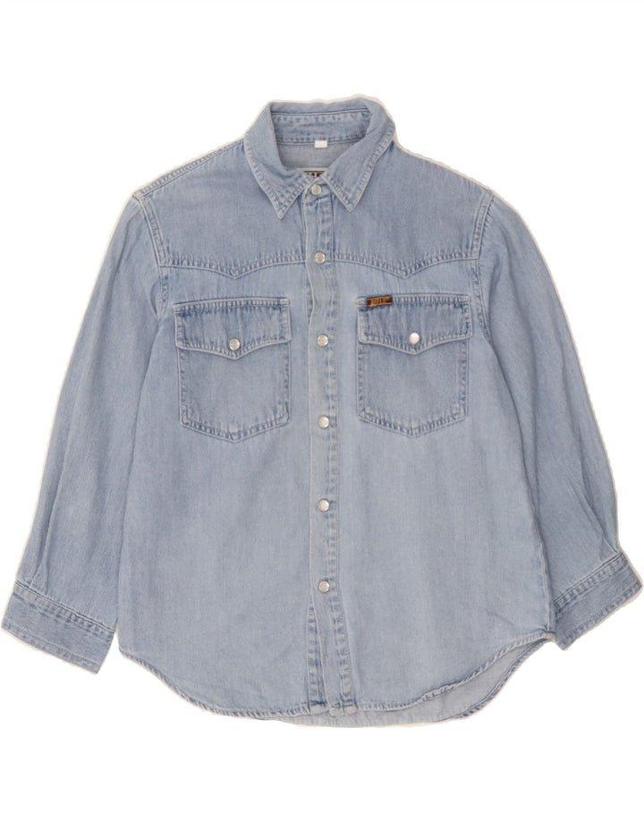 RIFLE Boys Denim Shirt 7-8 Years Blue Cotton Vintage Rifle and Second-Hand Rifle from Messina Hembry 