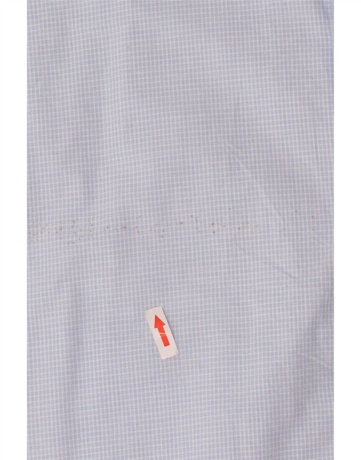 Мужская рубашка с коротким рукавом Chaps Easy Care, XL, синяя клетка, хлопок