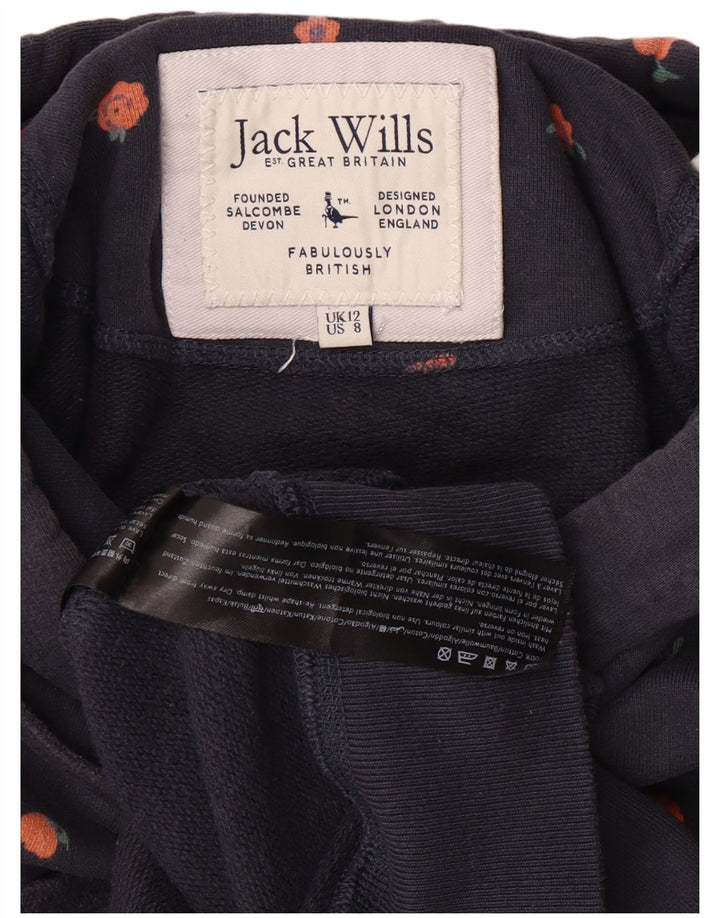Женский джемпер с капюшоном Jack Wills UK 12, средний темно-синий, хлопок