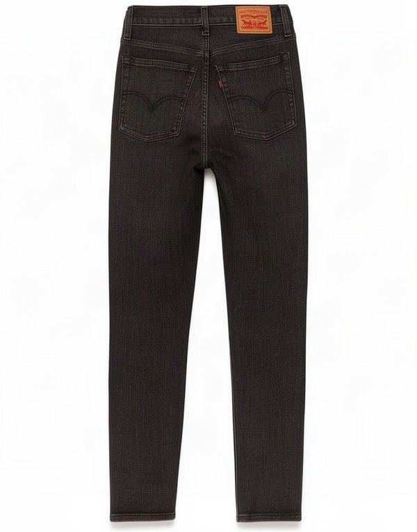 Женские джинсы скинни на танкетке Levi's W24 L26, черные
