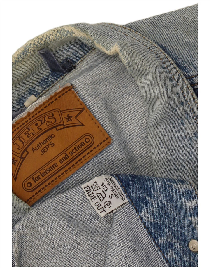 Женская джинсовая куртка оверсайз JEP'S UK 10, маленькая синяя, хлопок