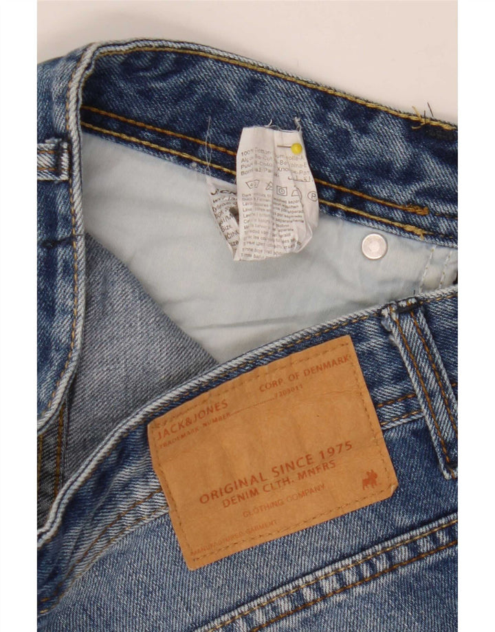 Мужские джинсовые шорты Jack & Jones, маленькие, синие, хлопок, W30