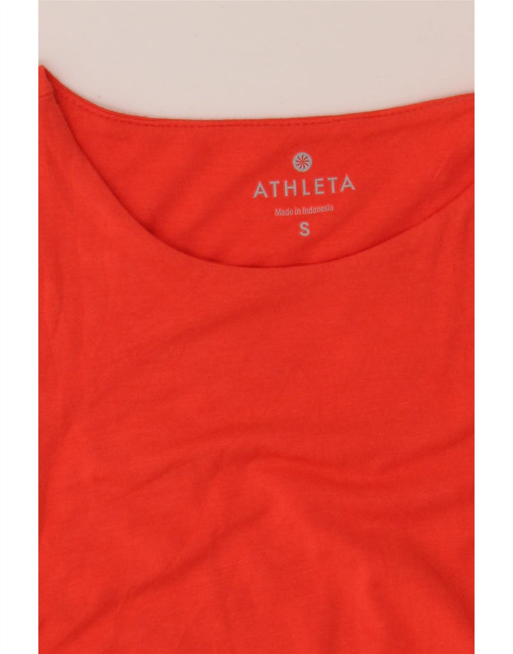 ATHLETA Womens Sleeveless A-Line Dress UK 8 Small Orange Modal Vintage Athleta and Second-Hand Athleta from Messina Hembry 