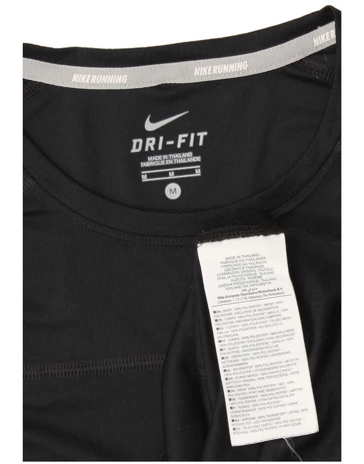 Женская футболка Nike Dri Fit Top UK 12, средний черный полиэстер