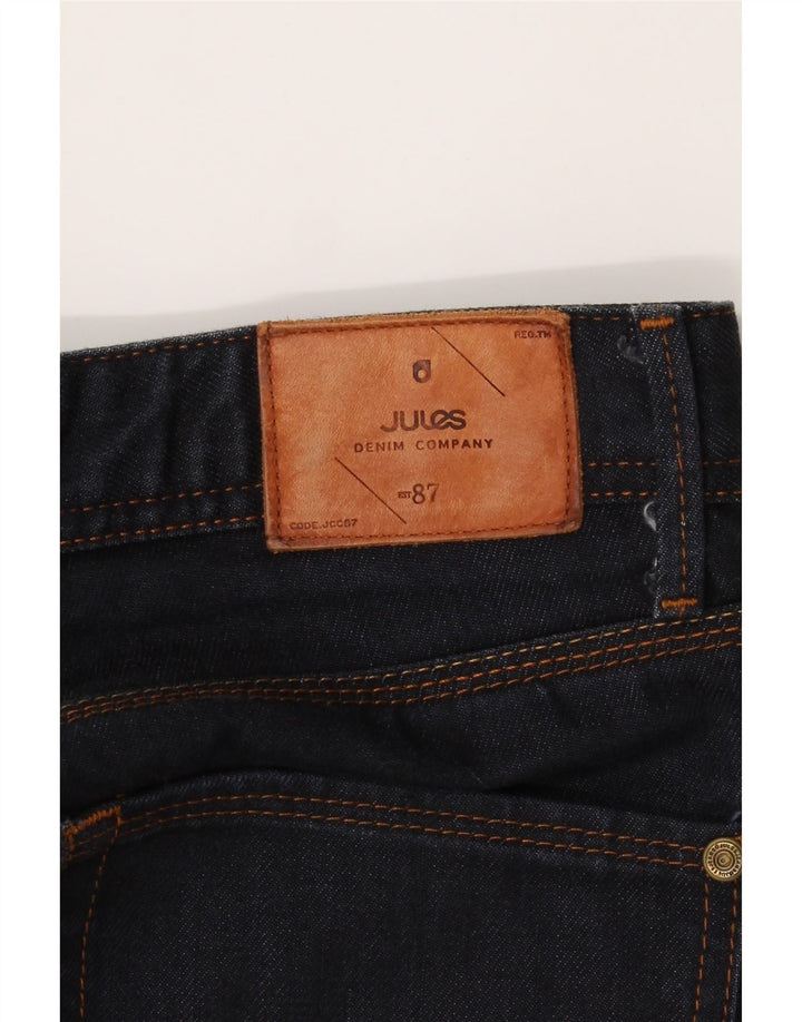 JULES Womens Straight Jeans W26 L30 Navy Blue Cotton Vintage Jules and Second-Hand Jules from Messina Hembry 