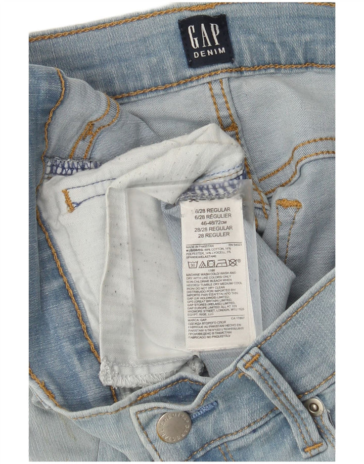 Женские джинсы скинни Gap стандартного размера W28 L28, синие, хлопок
