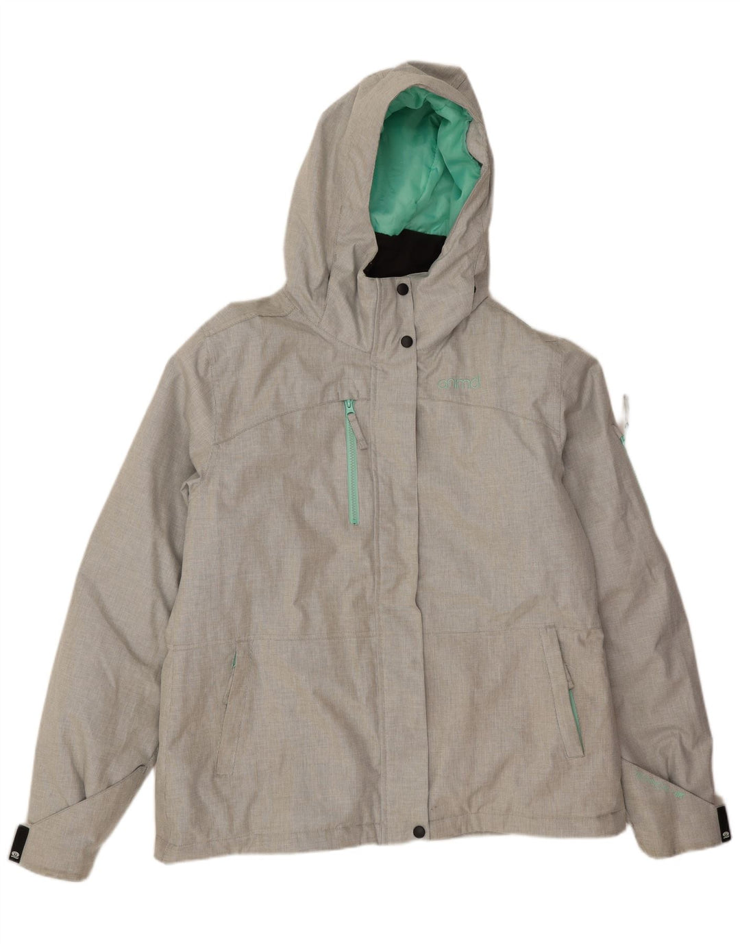 Женская ветровка Animal Jacket UK 16, большой зеленый полиэстер с узором «гусиные лапки»