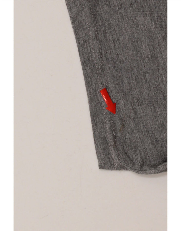 Мужская футболка с рисунком Levi's, большой серый хлопок с крапинками