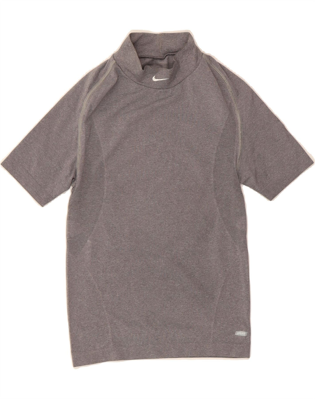 NIKE Boys Dri Fit T-Shirt Top 10-11 Years Grey Nylon Vintage Nike and Second-Hand Nike from Messina Hembry 
