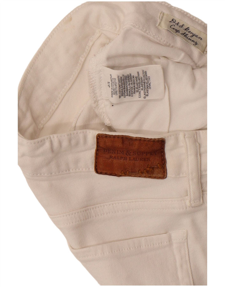 Женские узкие джинсы Ralph Lauren W25 L25, белый хлопок