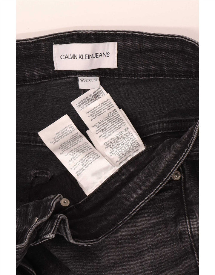 Мужские узкие джинсы Calvin Klein W32 L32, серый хлопок