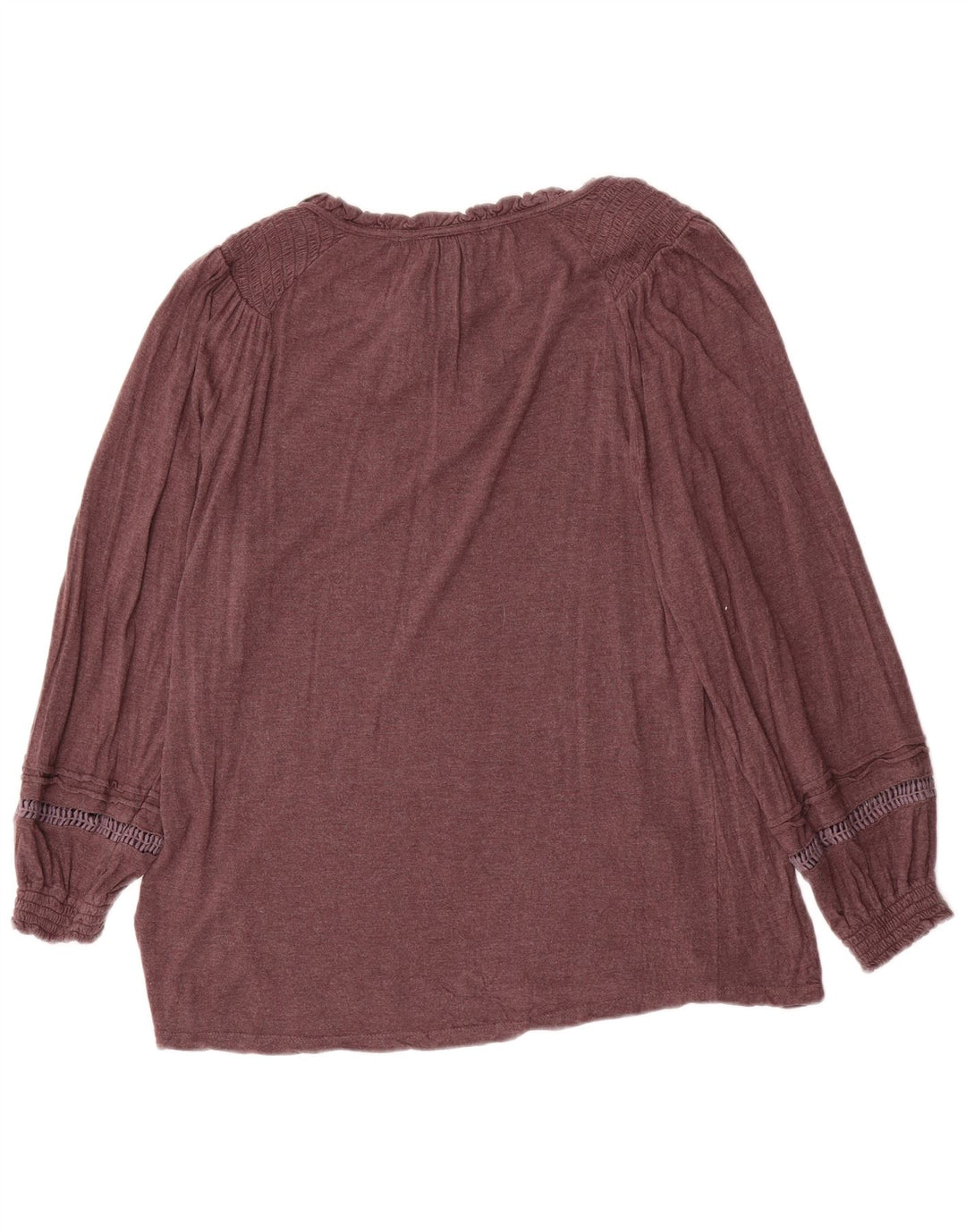 Женская блузка оверсайз с длинными рукавами FAT FACE, размер UK 10, маленький, коричневый, вискоза