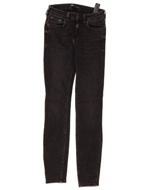 Женские джинсы скинни Zara EU 36 XS W26 L28, черный хлопок