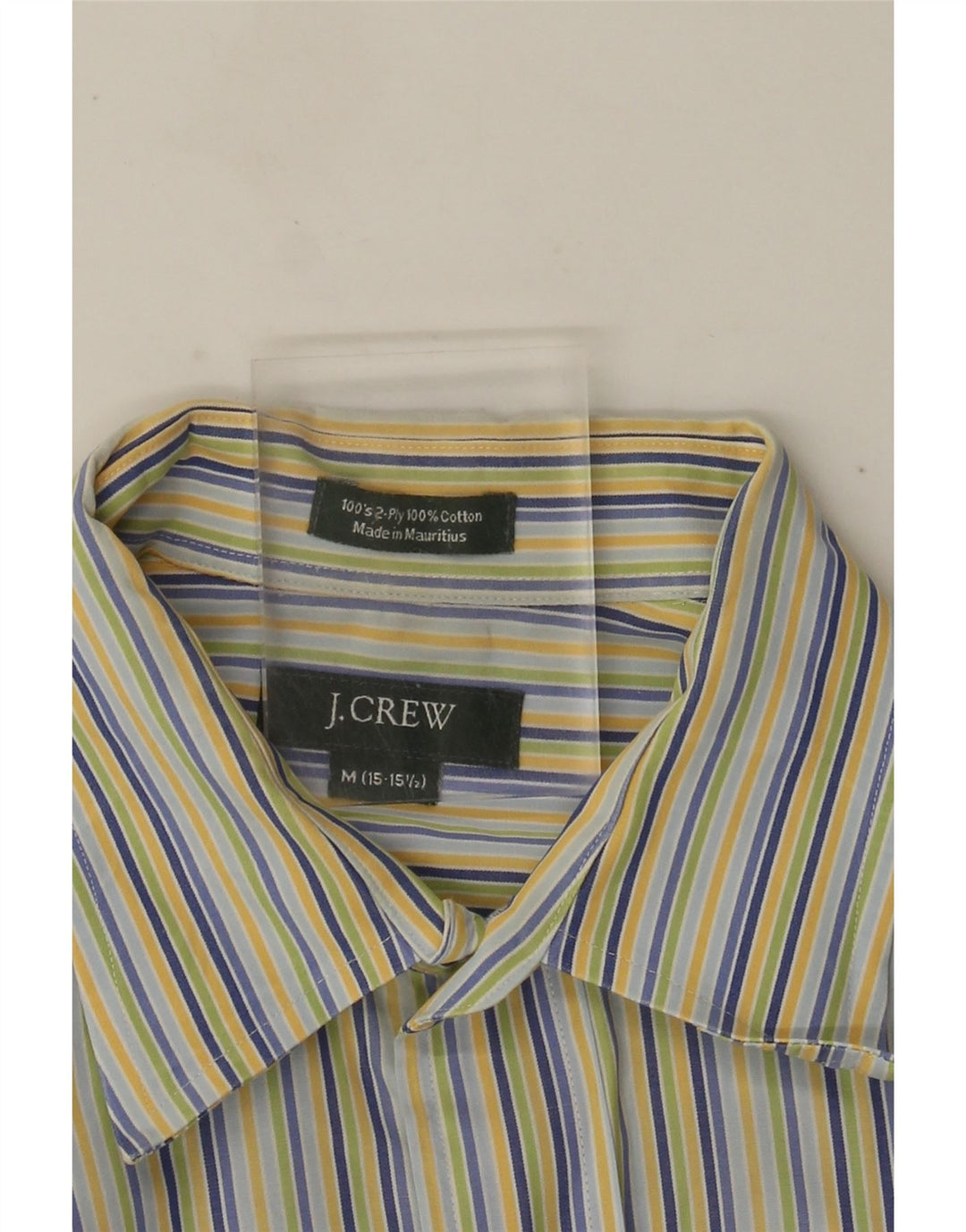 Мужская рубашка J. Crew, размер 15 1/2, средний размер, хлопковая разноцветная полоска