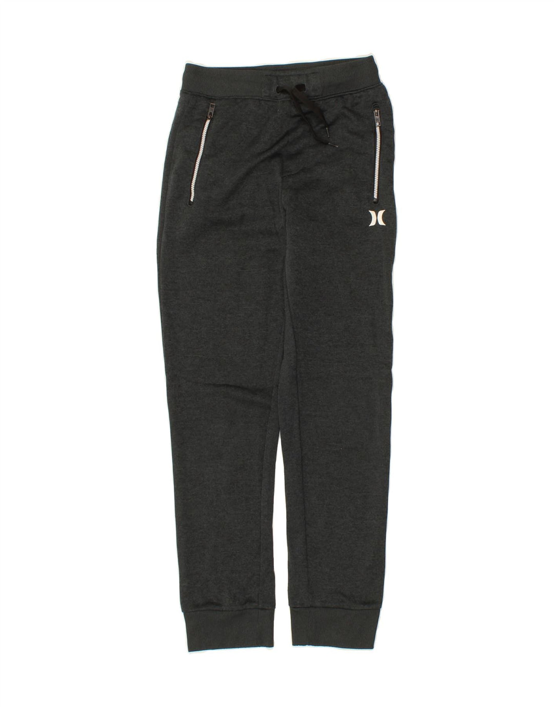 HURLEY Boys Tracksuit Trousers Joggers 10-11 Years  Grey Polyester Vintage Hurley and Second-Hand Hurley from Messina Hembry 