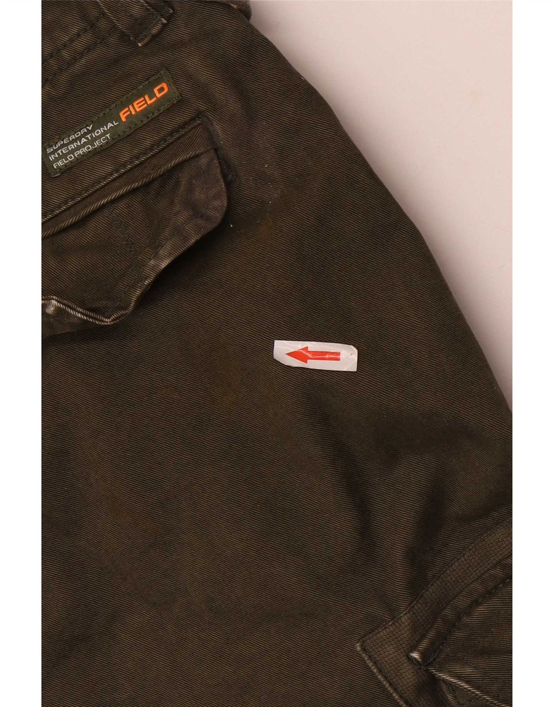 Мужские шорты карго Superdry W32, средний цвет хаки, хлопок