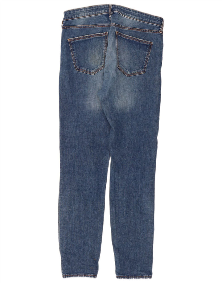 Женские потертые узкие джинсы ZARA EU 38, маленькие W28 L28, синие