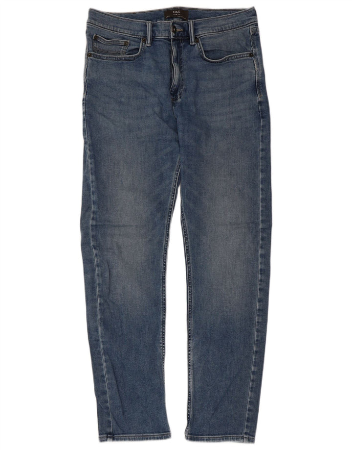 Мужские узкие джинсы Marks & Spencer W32 L31 синие