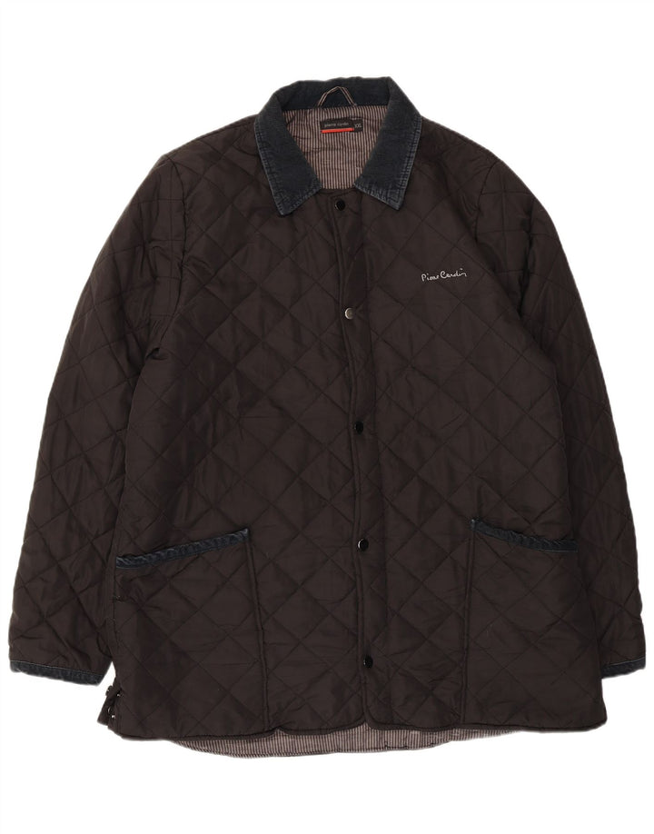 Мужская стеганая куртка PIERRE CARDIN UK 44 2XL, черный полиэстер