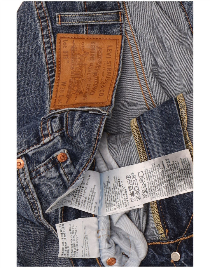 Мужские джинсы Levi's Slim 511 W38 L26 синие, хлопок