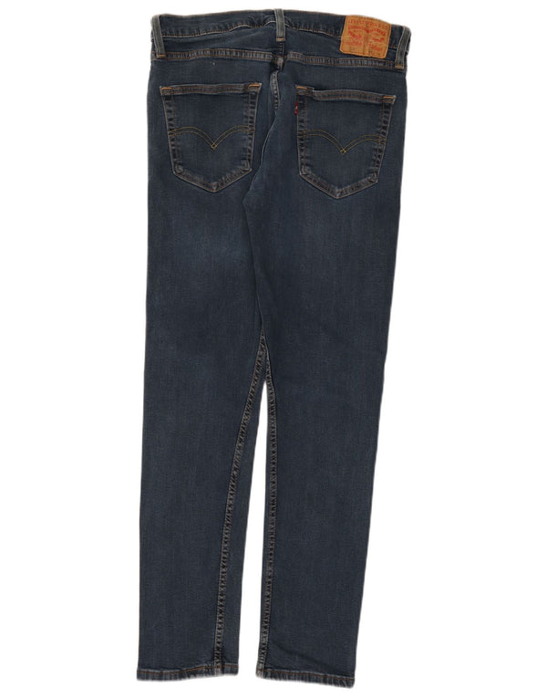 Мужские зауженные зауженные джинсы LEVI'S 512 W34 L32 синие, хлопок