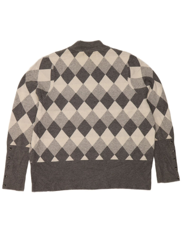 Женский джемпер с высоким воротником Marks & Spencer UK 22 3XL Серый