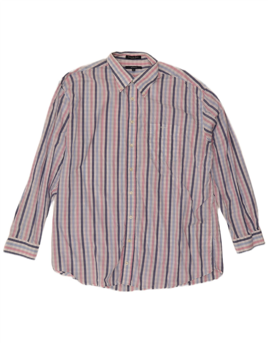 Мужская рубашка стандартного кроя Gant 2XL, хлопок в разноцветную клетку
