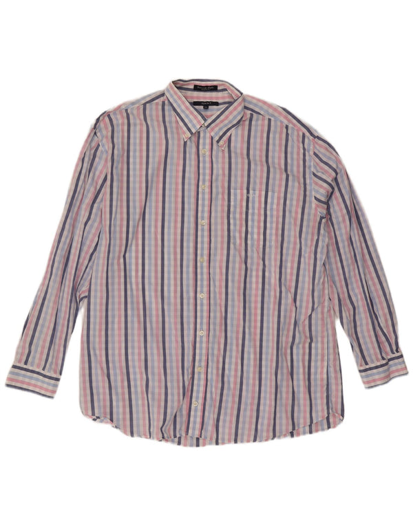 Мужская рубашка стандартного кроя Gant 2XL, хлопок в разноцветную клетку