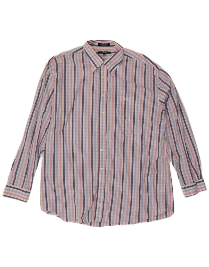Мужская рубашка стандартного кроя Gant 2XL, хлопок в разноцветную клетку