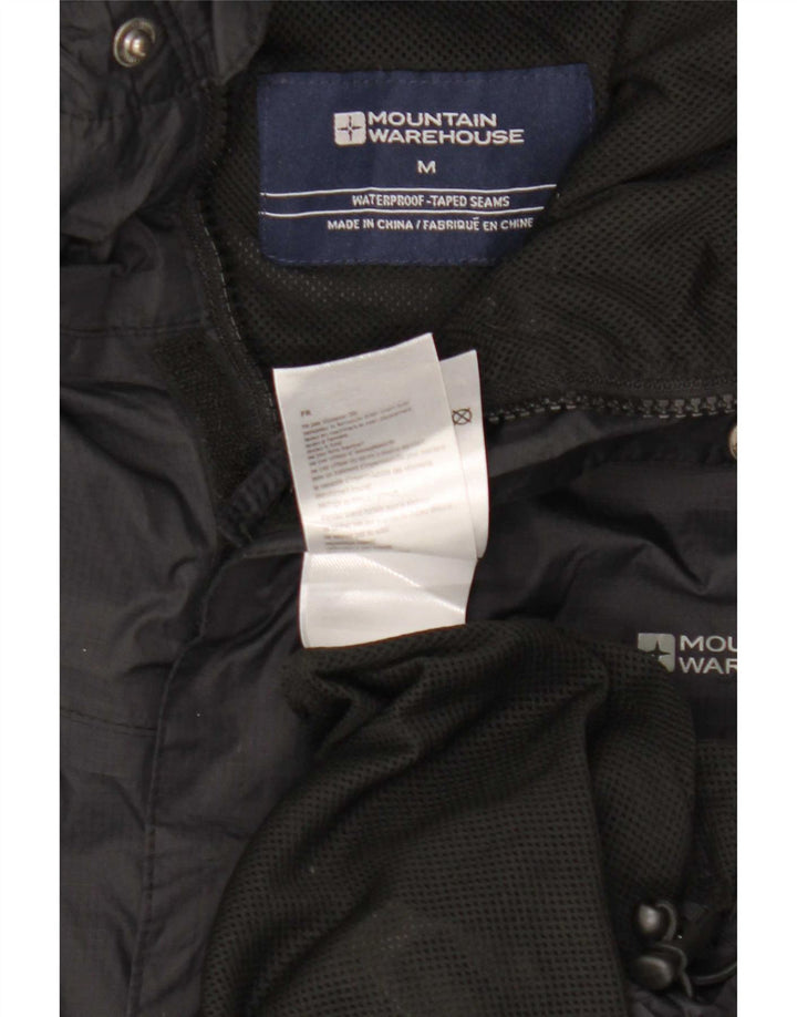 Mountain Warehouse Мужская водонепроницаемая куртка с капюшоном UK 38 Средний черный нейлон