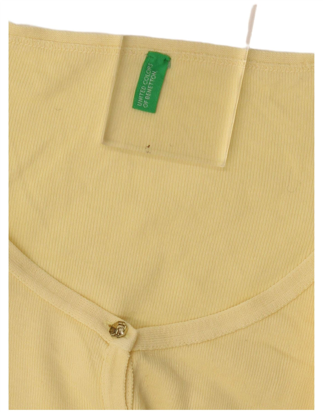 Женский кардиган Benetton UK 10, маленький желтый