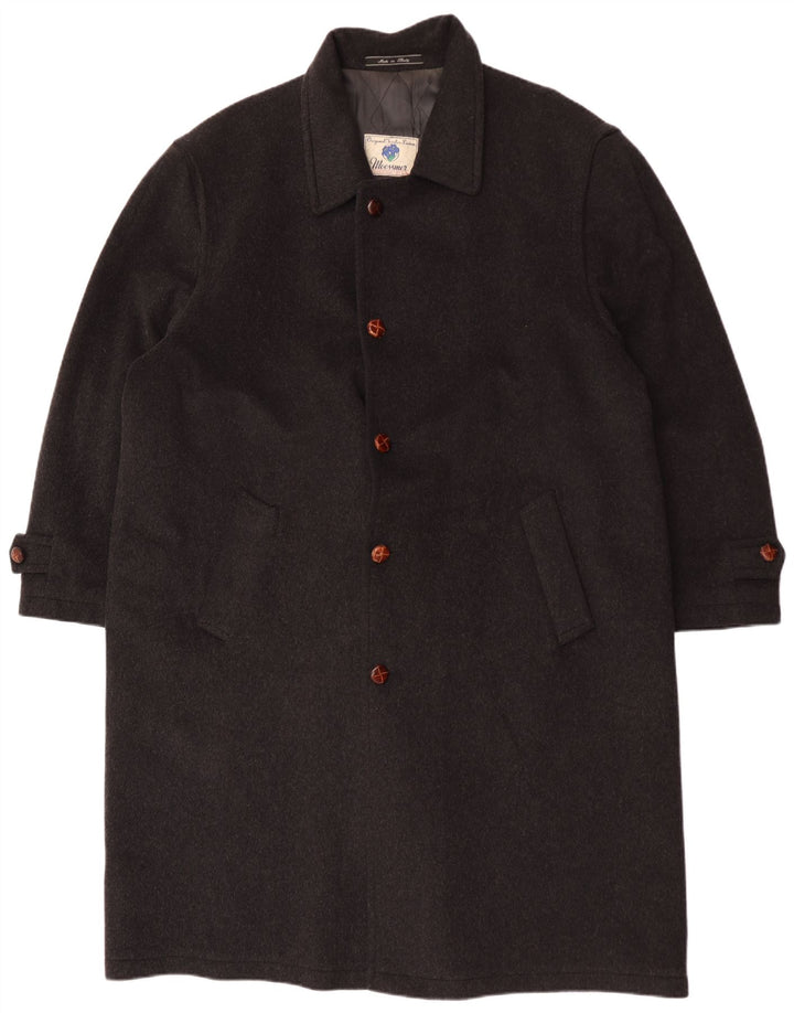 Moessmer Мужское Пальто IT 56 3XL Серое Шерстяное